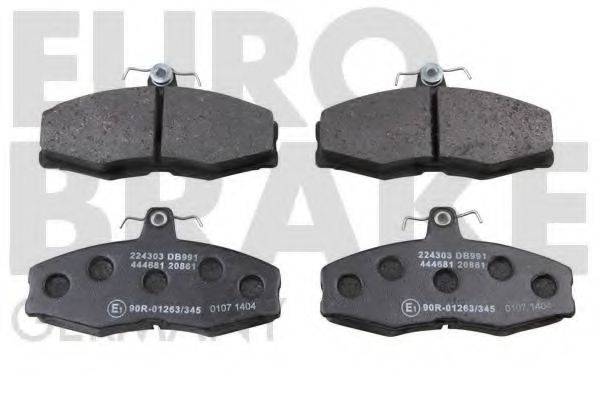 5502224303 EUROBRAKE Brake Pad Set, disc brake