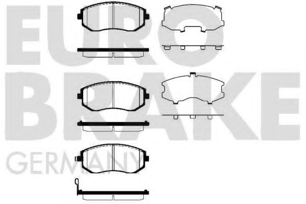 5502224413 EUROBRAKE Brake System Brake Pad Set, disc brake