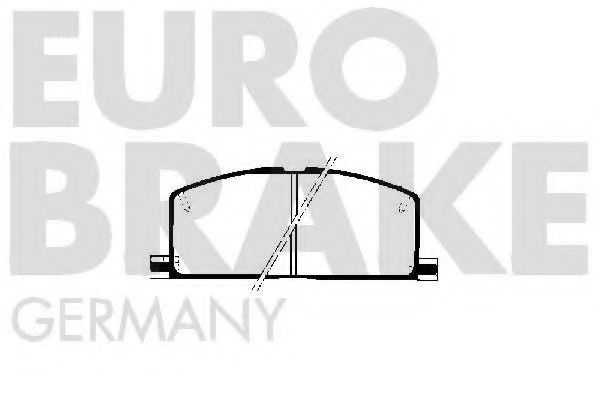 5502224508 EUROBRAKE Brake Pad Set, disc brake