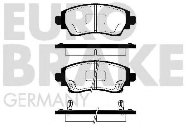 5502224565 EUROBRAKE Brake System Brake Pad Set, disc brake