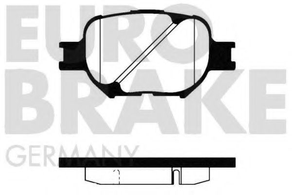 5502224567 EUROBRAKE Brake Pad Set, disc brake