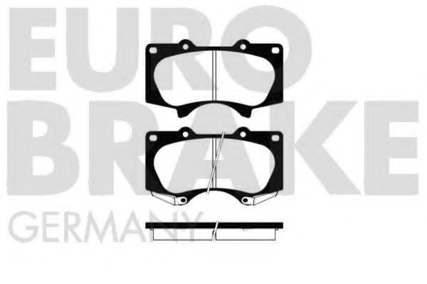 5502224569 EUROBRAKE Brake Pad Set, disc brake