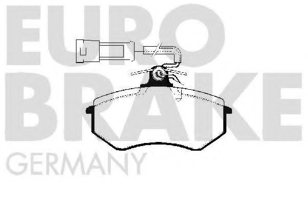5502224711 EUROBRAKE Brake Pad Set, disc brake