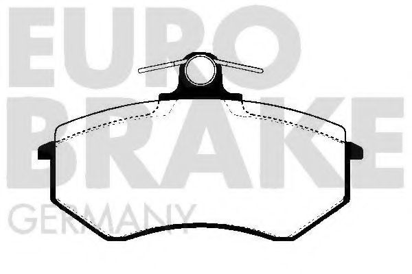 5502224727 EUROBRAKE Brake Pad Set, disc brake