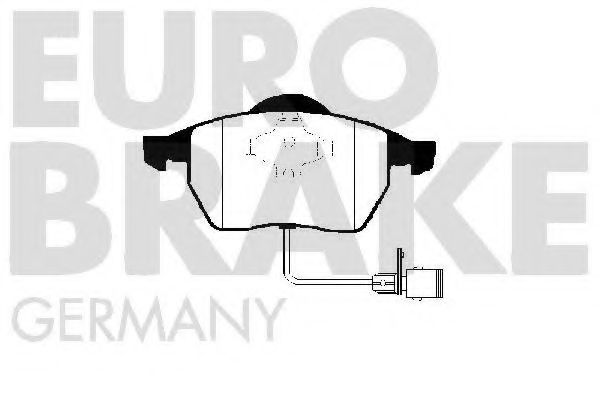 5502224729 EUROBRAKE Brake Pad Set, disc brake