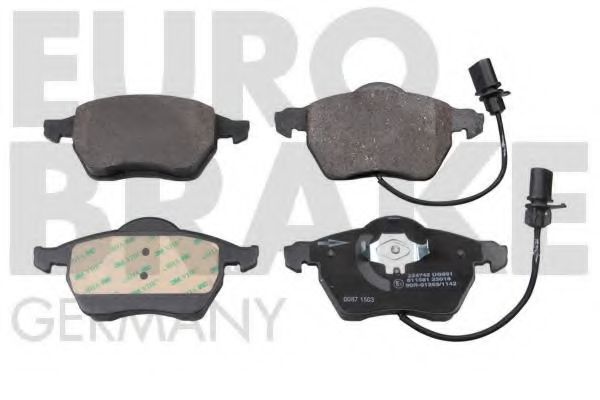 5502224742 EUROBRAKE Brake System Brake Pad Set, disc brake
