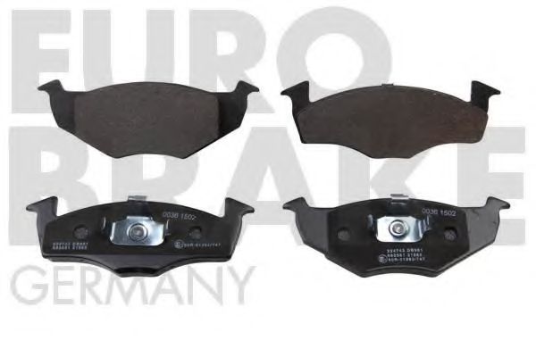 5502224743 EUROBRAKE Brake System Brake Pad Set, disc brake