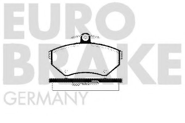 5502224746 EUROBRAKE Brake System Brake Pad Set, disc brake