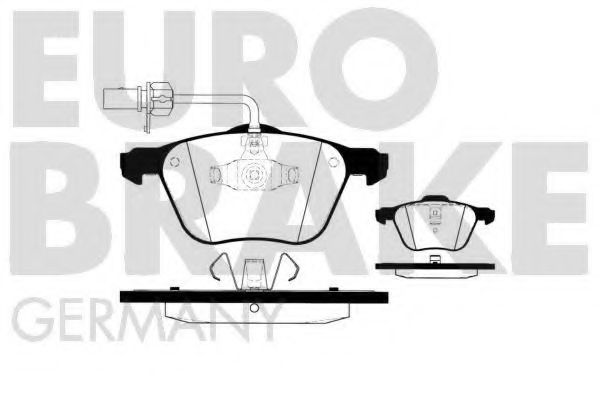 5502224754 EUROBRAKE Brake System Brake Pad Set, disc brake