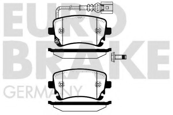 5502224764 EUROBRAKE Brake System Brake Pad Set, disc brake