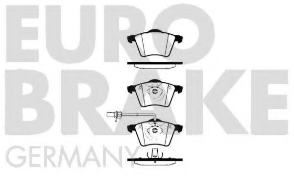 5502224769 EUROBRAKE Brake System Brake Pad Set, disc brake