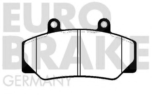 5502224808 EUROBRAKE Brake Pad Set, disc brake