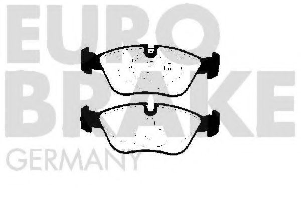 5502224812 EUROBRAKE Brake Pad Set, disc brake