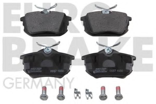 5502224815 EUROBRAKE Brake System Brake Pad Set, disc brake