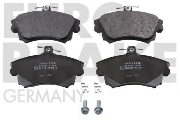 5502224822 EUROBRAKE Brake Pad Set, disc brake