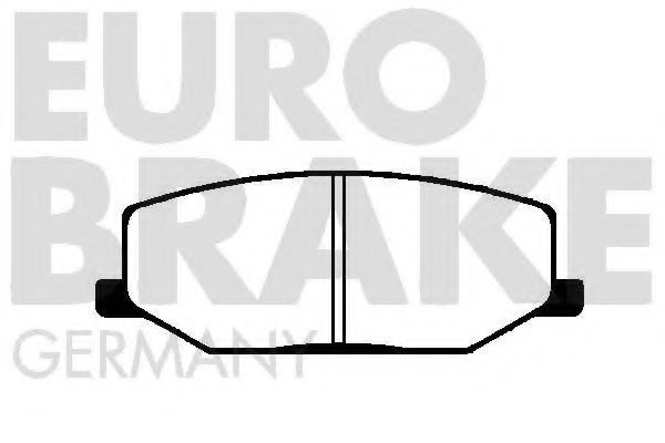 5502225201 EUROBRAKE Тормозная система Комплект тормозных колодок, дисковый тормоз