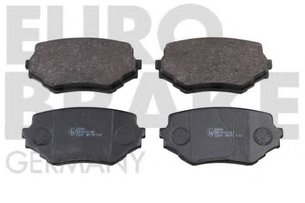 5502225214 EUROBRAKE Brake System Brake Pad Set, disc brake