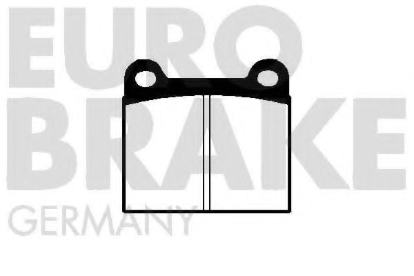 5502229906 EUROBRAKE Brake System Brake Pad Set, disc brake