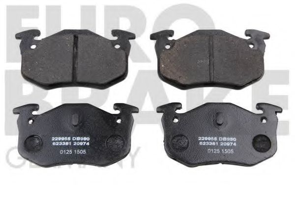 5502229955 EUROBRAKE Brake Pad Set, disc brake