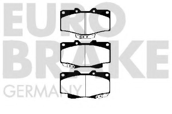 5502229962 EUROBRAKE Brake Pad Set, disc brake