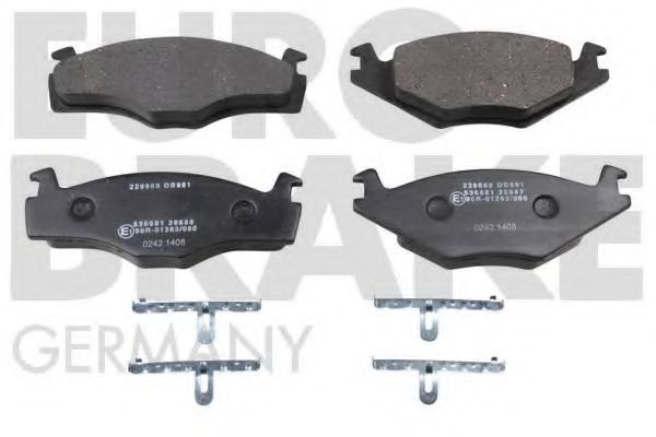 5502229969 EUROBRAKE Brake Pad Set, disc brake