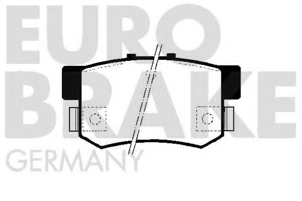5502229980 EUROBRAKE Brake Pad Set, disc brake