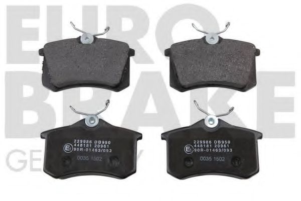 5502229986 EUROBRAKE Brake Pad Set, disc brake