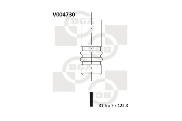 V004730 BGA Engine Timing Control Exhaust Valve