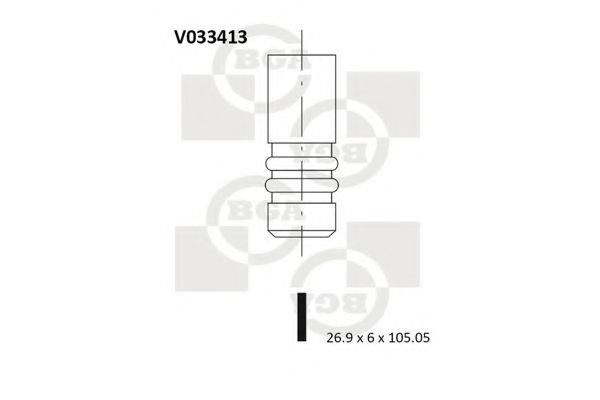 V033413 BGA Inlet Valve