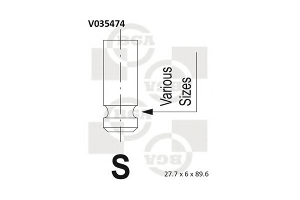 V035474 BGA Engine Timing Control Inlet Valve