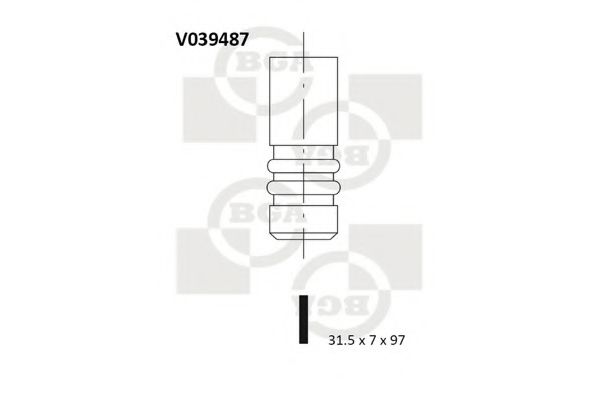 V039487 BGA Выпускной клапан