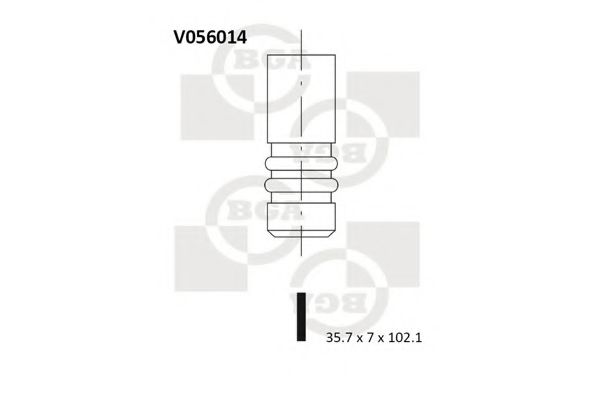 V056014 BGA Впускной клапан