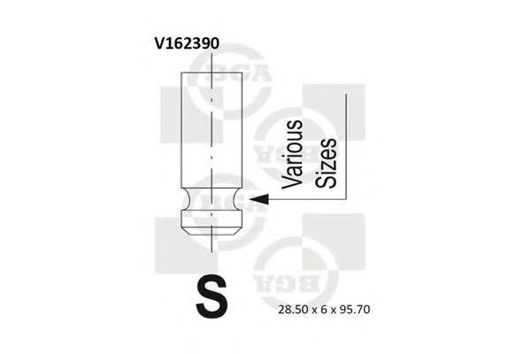 V162390 BGA Впускной клапан