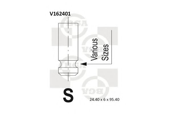 V162401 BGA Engine Timing Control Exhaust Valve