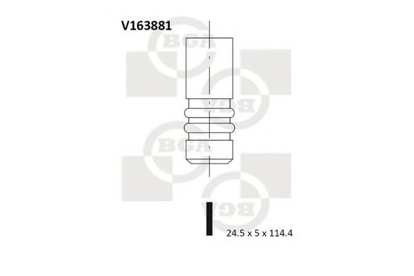 V163881 BGA Engine Timing Control Exhaust Valve