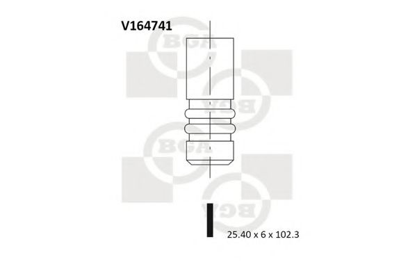 V164741 BGA Engine Timing Control Exhaust Valve