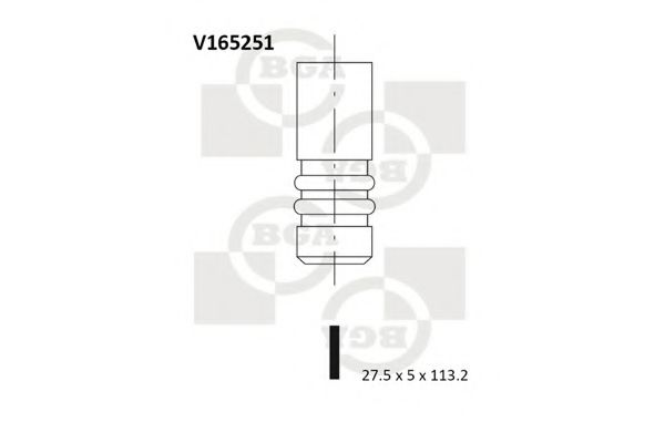 V165251 BGA Exhaust Valve