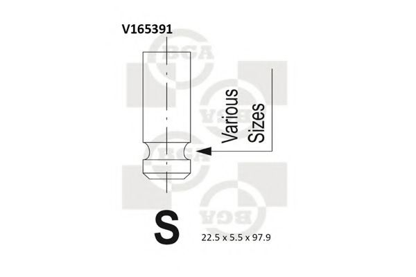 V165391 BGA Engine Timing Control Exhaust Valve