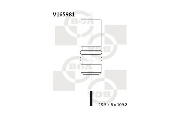 V165981 BGA Engine Timing Control Exhaust Valve
