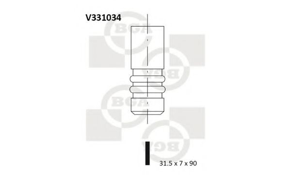 V331034 BGA Exhaust Valve