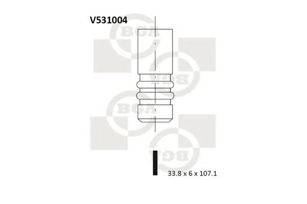 V531004 BGA Engine Timing Control Exhaust Valve