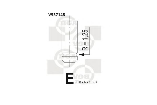 V537148 BGA Engine Timing Control Exhaust Valve
