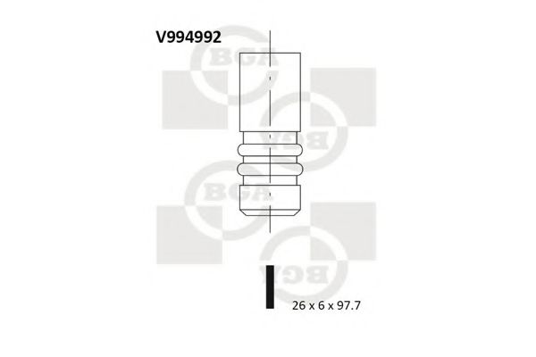 V994992 BGA Впускной клапан