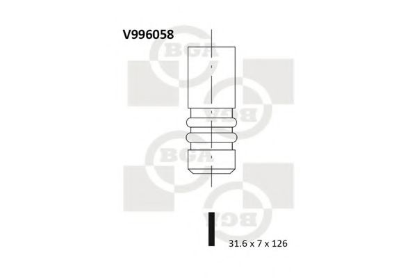 V996058 BGA Exhaust Valve