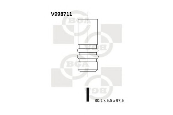 V998711 BGA Exhaust Valve