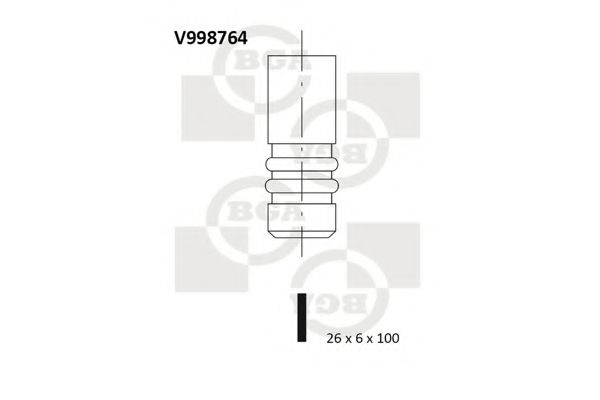 V998764 BGA Впускной клапан