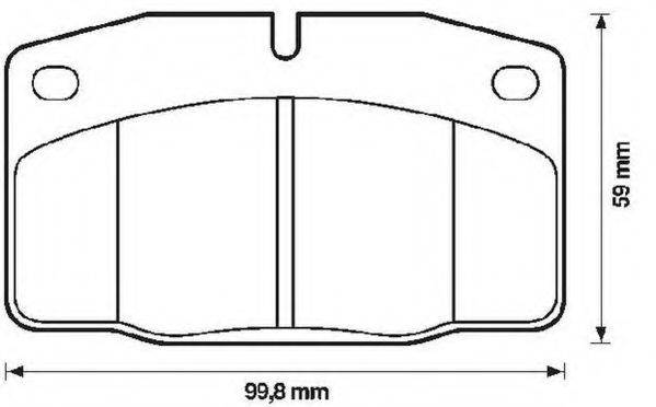 571276J-AS JURID Brake Pad Set, disc brake