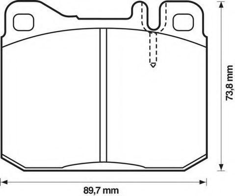 571278J-AS JURID Brake Pad Set, disc brake