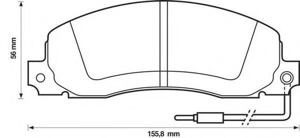 571306J-AS JURID Brake Pad Set, disc brake