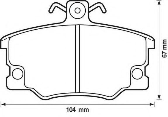 571309J-AS JURID Brake Pad Set, disc brake